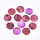 Natural Akoya Shell Charm Round Pink 15x2mm, 20 Pieces