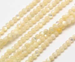 Natural Mini Schelp Kralen 2mm, streng 174 stuks