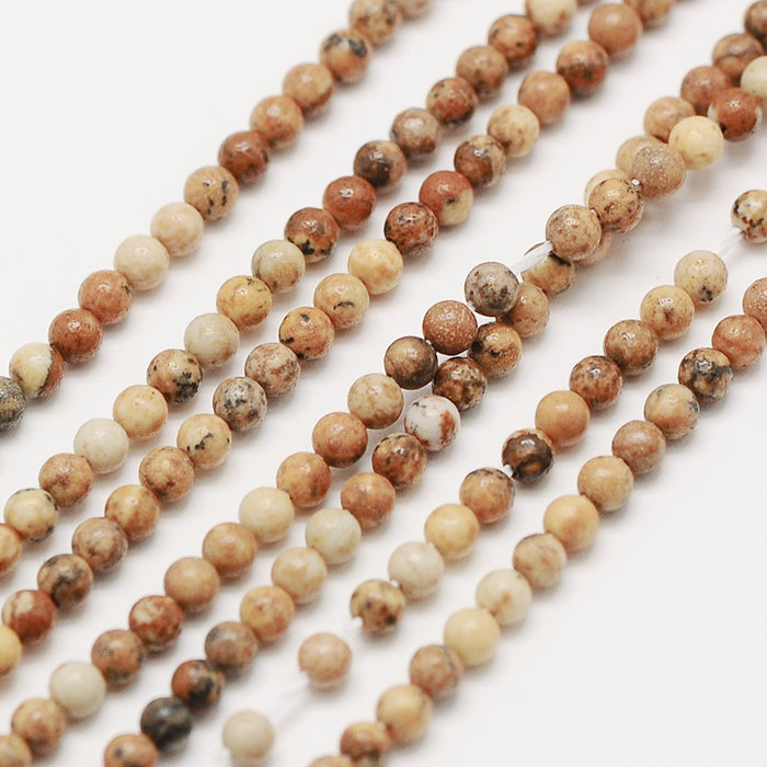 Natural Jaspis Edelsteen Kralen 2mm, streng 40cm, 174 stuks