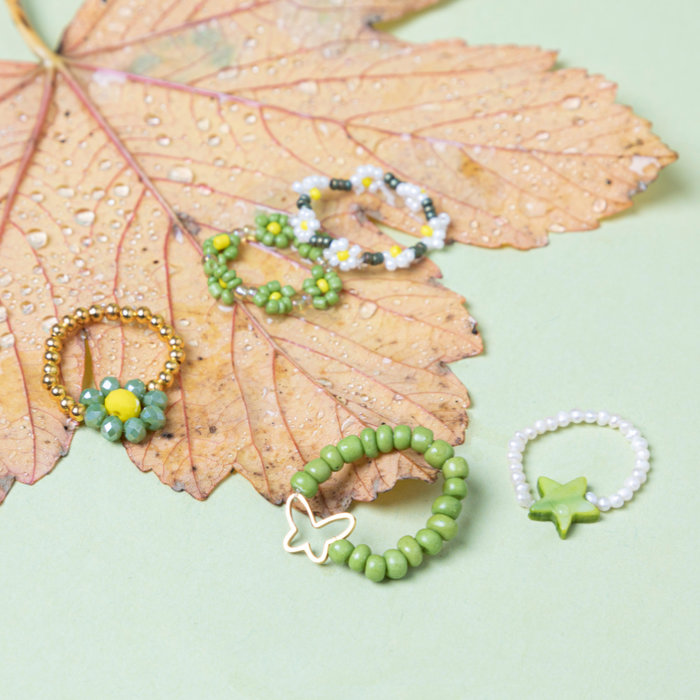 7 grams Seed Beads White Shine 2mm