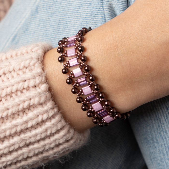 Miyuki Rocailles 11/0 Duracoat Galvanized Dark Mauve, 5 gram