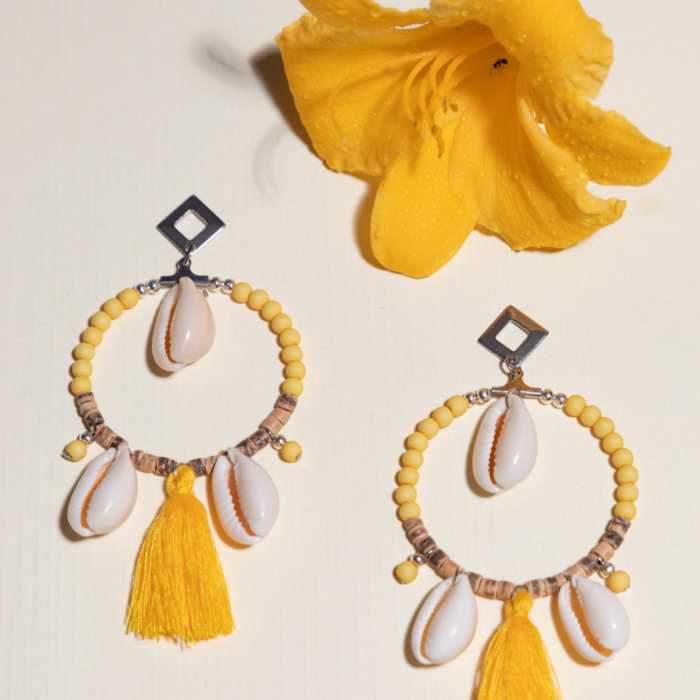 Strand 208 pieces Natural Coconut Beads Camel 3x2-5mm