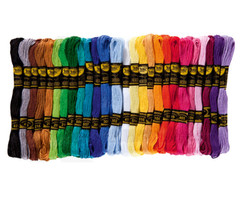 Pakket 52 stuks Borduurgaren Mix Kleuren 100% Katoen