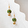 Groene Boho Oorbellen met Schelp Bedel Inspi412