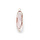 Crystal Glass Link Oval Pink 31x8x4mm