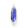 Crystal Glass Link Oval Royal Blue 31x8x4mm