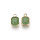 Crystal Glass Bedel Rechthoek Zeegroen 14x8x3mm