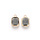 2930 Crystal Glass Charm Rectangle Grey 14x8x3mm