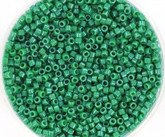 Miyuki Delica's 11/0 Opaque Dyed Green, 5 grams