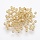 Stainless Steel Crimp Beads Golden 2mm, 75 pieces