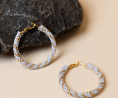 Miyuki Brick Stitch Earrings