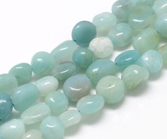 Natural Amazonite Gemstone Beads 11x10x8mm, strand 30~45  pieces