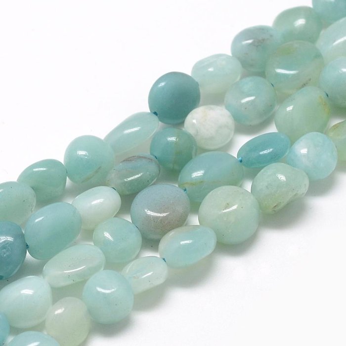 Natural Amazonite Gemstone Beads 11x10x8mm, strand 30~45  pieces