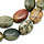 Natural Picasso Jasper Matte Gemstone Beads 18x13x6mm, strand 20 pieces