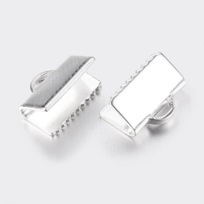 Fold Over Cord End 10x7mm, 10 pieces