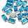 Glass Connector Rectangle Blue 10.5x5.5x4mm