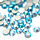 Flatback Rhinestones Light Aqua Blue 4.6~4.8mm, 60 pieces