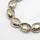 Electroplate Crystal Glass Faceted Beads Grey 16x12x7mm, 5 pieces