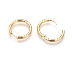 2 stuks Stainless Steel Oorbellen 11x2mm