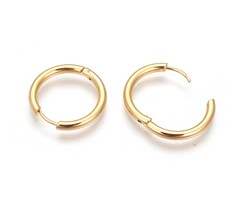 GG 50pcs/lot Stainless Steel Rose Gold Silver Earring Hooks Earrings Clasps  Findings Earring Wires for Jewelry Making Supplies DIY T1124 (Color 