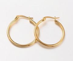 2 pieces Stainless Steel Earrings 24mm