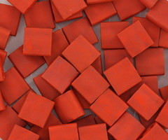 35 Stuks Miyuki Tila 5x5mm  Opaque Matte Terra Cotta