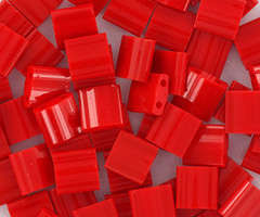 35 Stuks Miyuki Tila 5x5mm Opaque Red