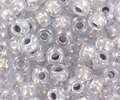 10 gram Miyuki Rocailles 6/0  Pearlized Effect Silver