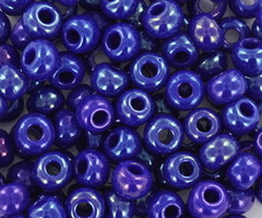 10 gram Miyuki Rocailles 6/0  Opaque Luster Cobalt