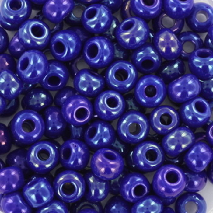 10 gram Miyuki Rocailles 6/0  Opaque Luster Cobalt