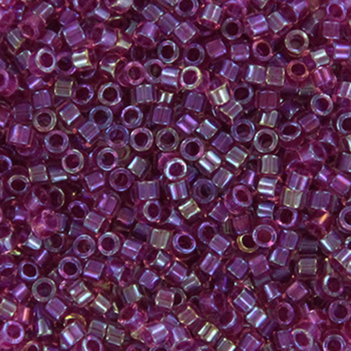 Miyuki Delica's 11/0  Fancy Lined Magenta, 5 gram