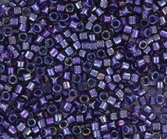 Miyuki Delica's 11/0  Sparkling Purple Lined Amethyst AB, 5 gram