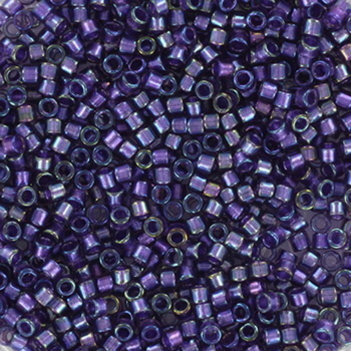 Miyuki Delica's 11/0  Sparkling Purple Lined Amethyst AB, 5 gram