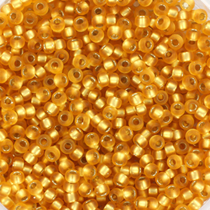 Miyuki Rocailles 11/0 -   Silverlined Matte Dark Gold, 5 gram