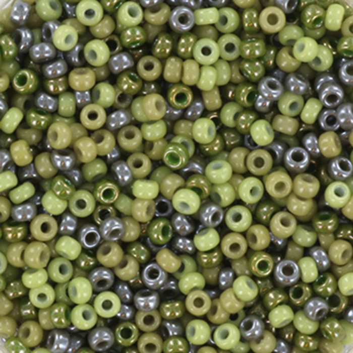 Miyuki Rocailles 11/0 -  Kaki Mix, 5 gram