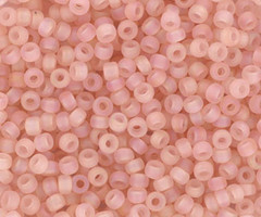 Miyuki Rocailles 11/0 -  Transparant Matte AB Light Tea Rose, 5 gram