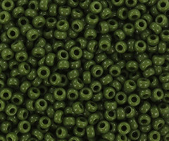 Miyuki Rocailles 11/0 -   Opaque Avocado, 5 gram