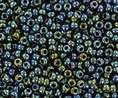 Miyuki Rocailles 11/0 -   Metallic Iris Gunmetal, 5 gram