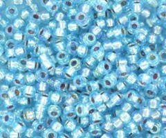 Miyuki Rocailles 11/0 -  Silverlined AB Aqua, 5 gram