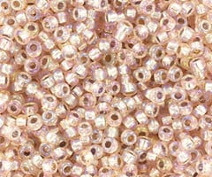 Miyuki Rocailles 11/0 -  Silverlined AB Light Blush, 5 gram