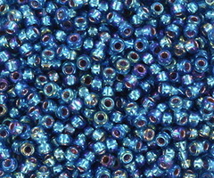 Miyuki Rocailles 11/0 -  Silverlined AB Capri Blue, 5 gram
