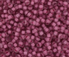 Miyuki Rocailles 11/0 -  Semi Frosted Light Raspberry Lined Crystal, 5 gram