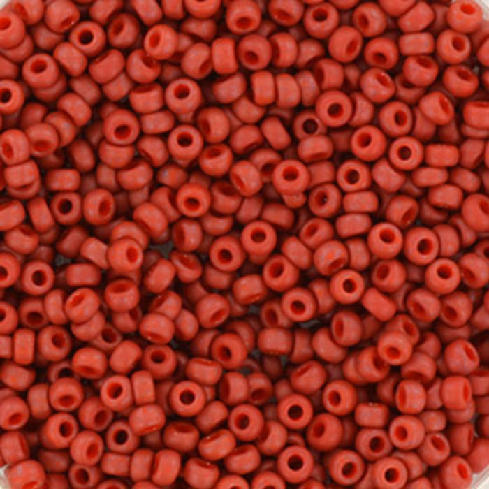 Miyuki Rocailles 11/0 - Opaque Matte Terra Cotta, 5 gram