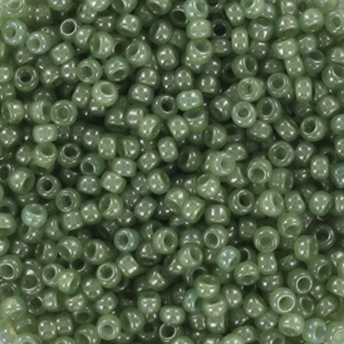 Miyuki Rocailles 11/0 - Ceylon Translucent Sage, 5 gram