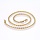 Stainless Steel Rope Chain Ketting 2mm 18K Gold Plated