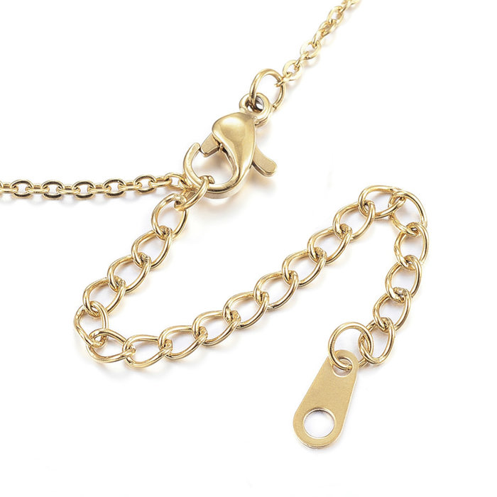 Stainless Steel Ketting 2mm Gold Plated 41 cm