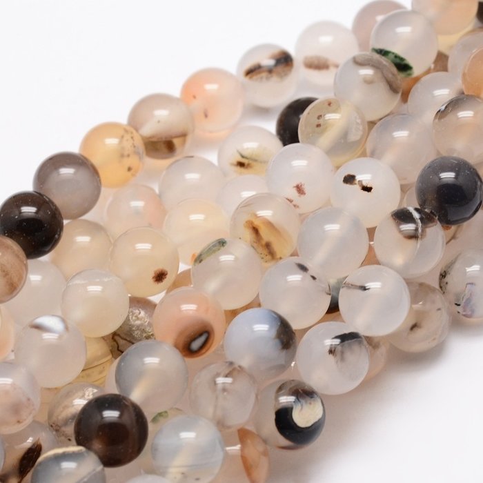 Natural Agate Gemstone Beads 4mm, Strand 85 Pieces