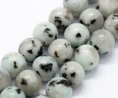 Natural Sesame Jasper Gemstone Beads 6mm, strand 55 pieces