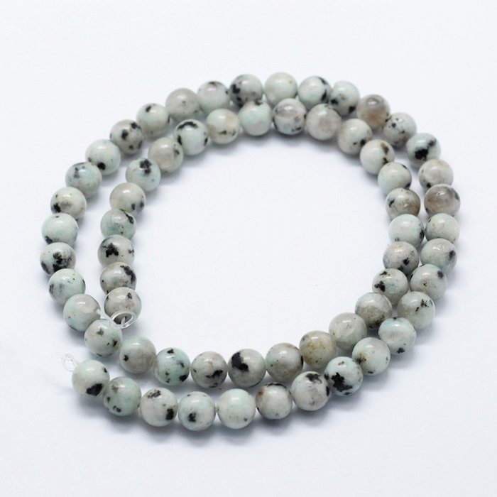 Natural Sesame Jasper Gemstone Beads 4mm, strand 90 pieces