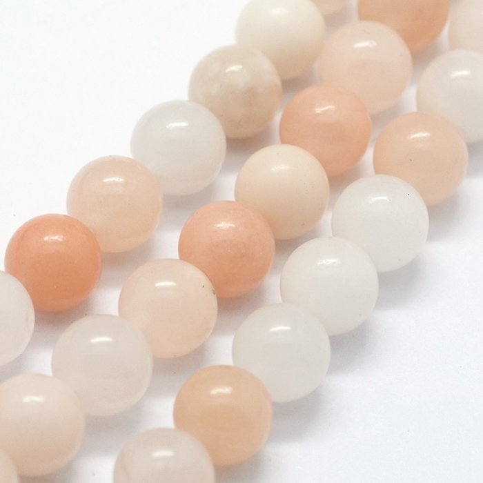 Natural Pink Aventurine Gemstone Beads 6mm, strand 58 pieces